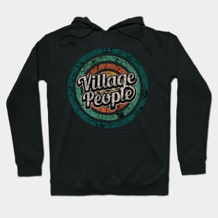 Village People // Retro Circle Crack Vintage Hoodie